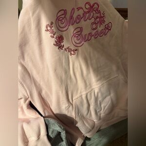 Sabrina Carpenter Short N Sweet Tour pink hoodie